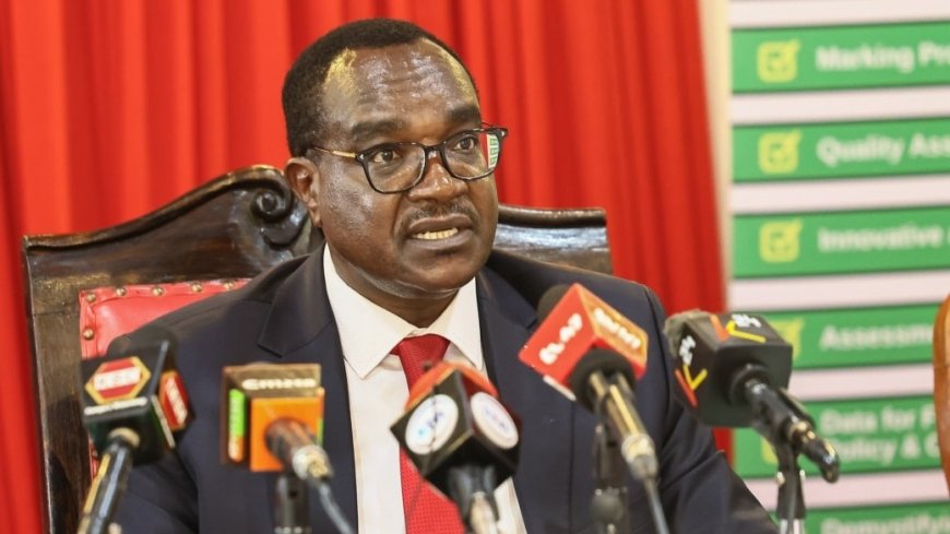 Education CS Julius Ogamba speaking during the release of the first ever Kenya Junior School Education Assessment (KJSEA) results at the Kenya National Examinations Council offices in Mitihani House, Nairobi on December 11, 2025. /JULIUS OGAMBA