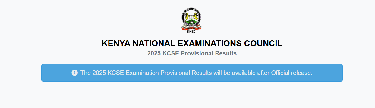 The 2025 KCSE Examination Provisional Results will be available after Official release. The 2025 KCSE Examination Provisional Results will be available after Official release.